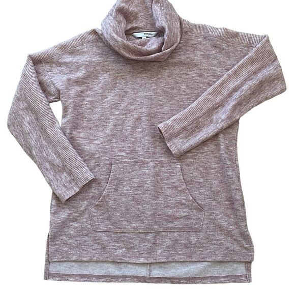 Women's Sonoma Pink Oversized Cowl Neck Sweatshirt Top Size PS - Picture 5 of 11